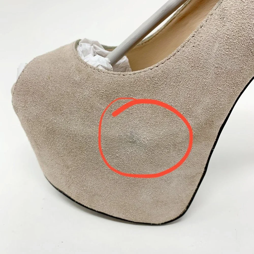 Betsey Johnson Belll Taupe Suede Mary Janes - Picture 10 of 10